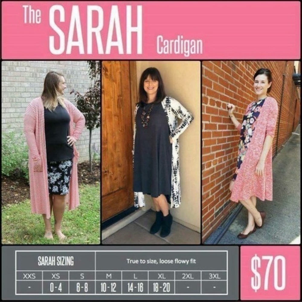 LuLaRoe Sarah Cardigan Size Medium - Picture 13 of 13